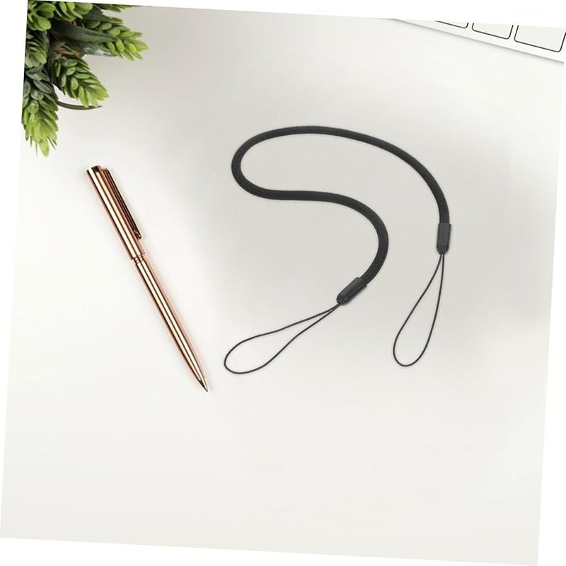 Angoily 8pcs Elastic Lanyard for Clipboard Tablet Stylus Holder Retractable Neck Strap Black - Image 4